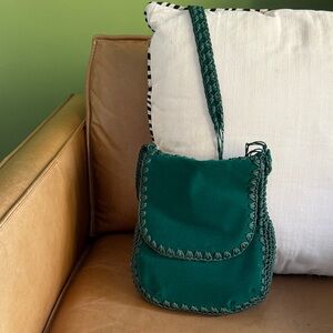 Boho Velvet Braided Bag